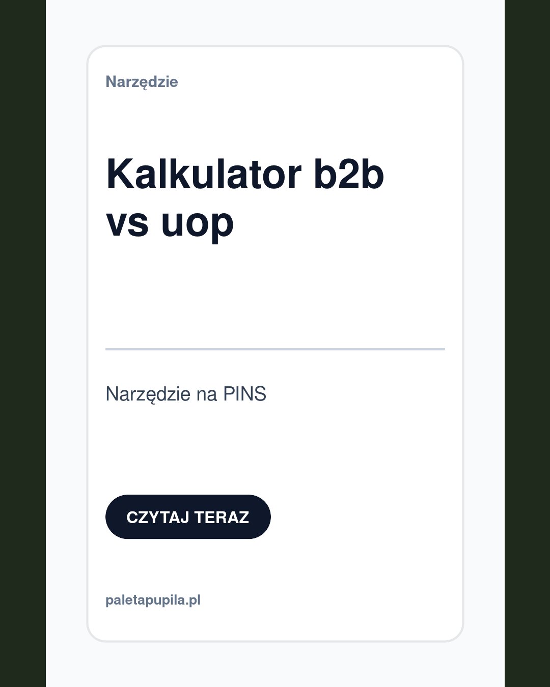 B2B vs employment calculator