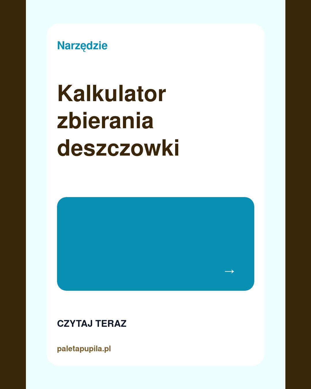 Rainwater harvesting calculator